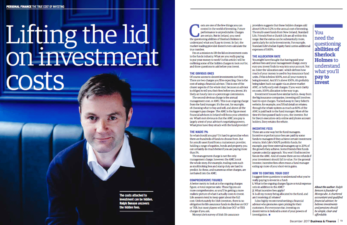 Investment costs - Business and Finance Dec 17