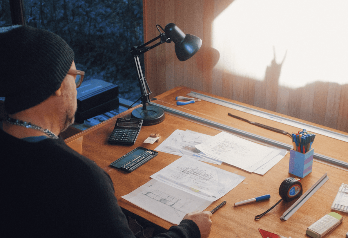Company investments - man at desk