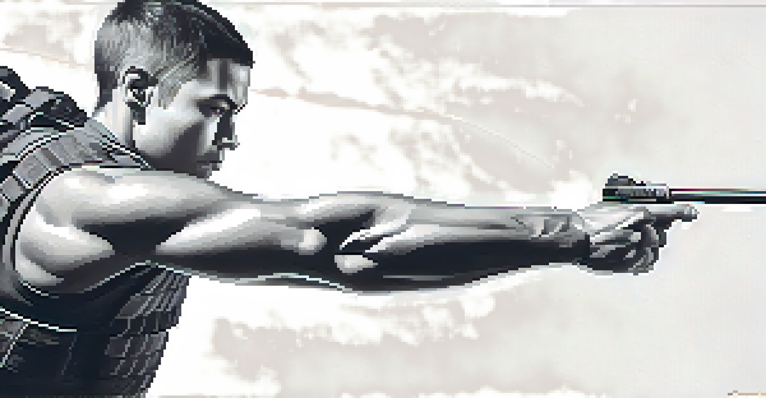 A person practicing self-defense techniques with a tactical pen, captured in a dynamic pose against a neutral background.