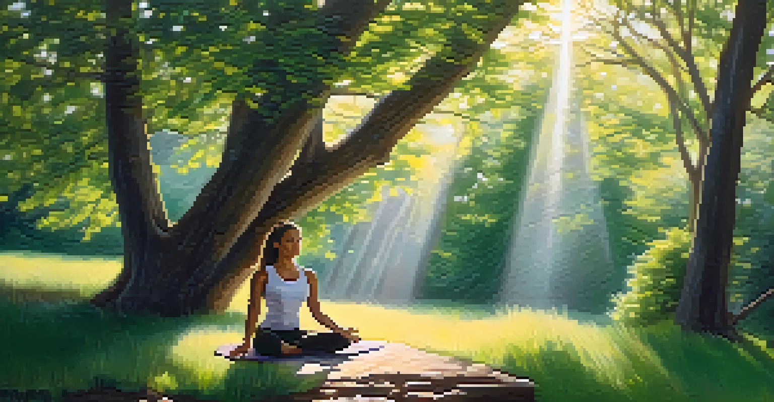A person in a serene outdoor setting practicing mindfulness and emotional regulation.