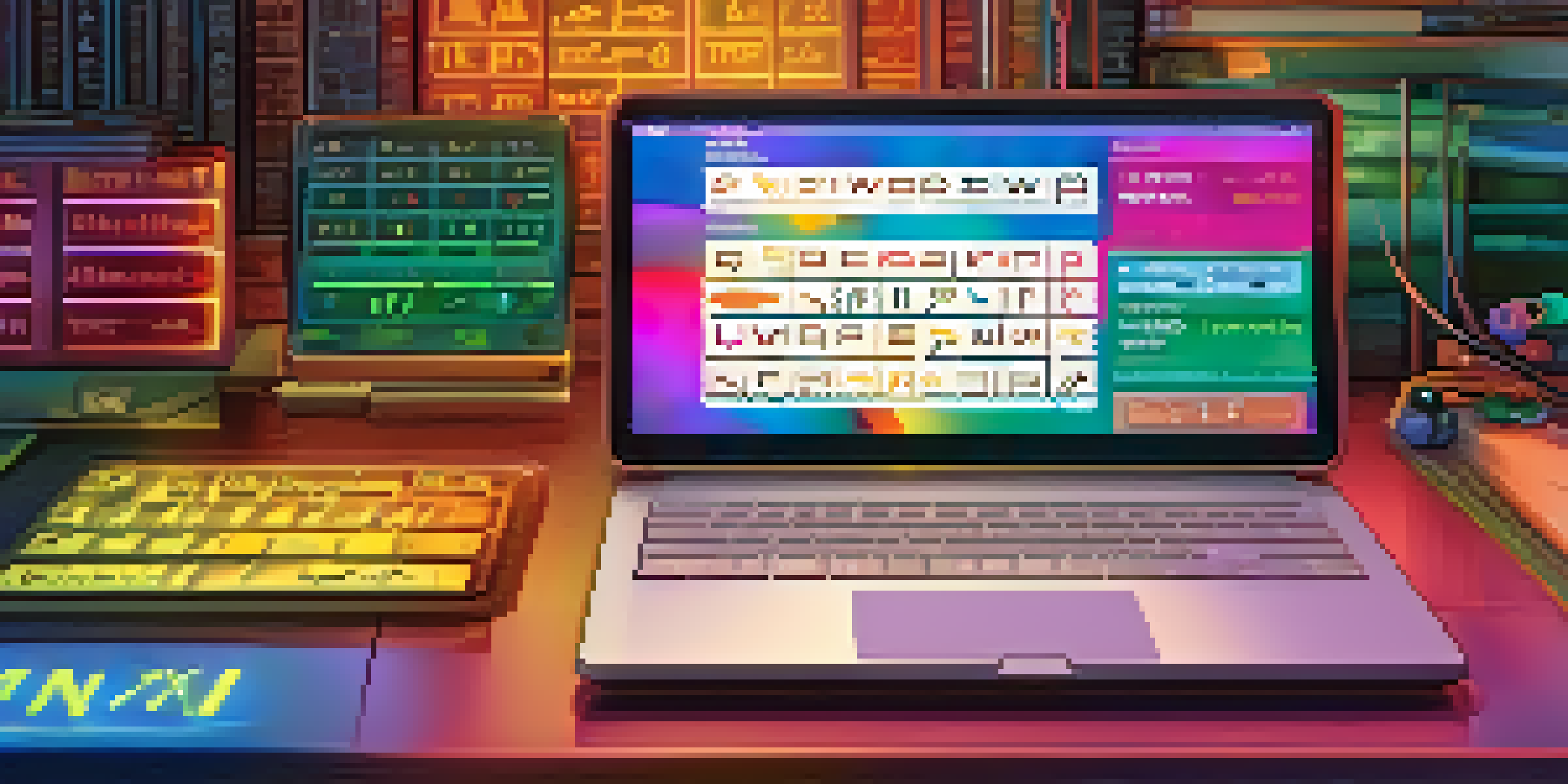A digital device screen showing a strong password generator with symbols, numbers, and letters around it.