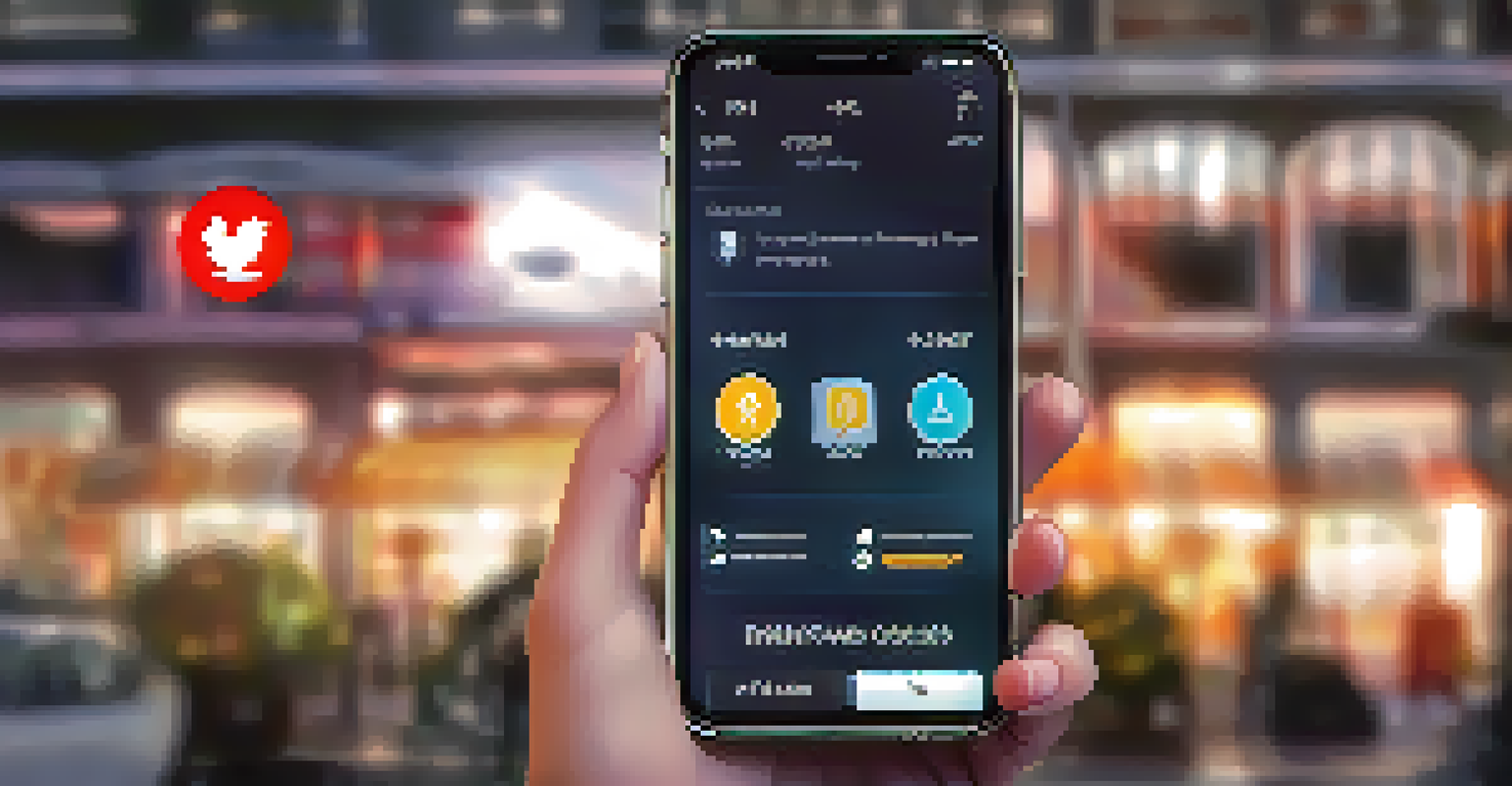 A close-up of a smartphone displaying a personal safety app interface with emergency alert buttons.