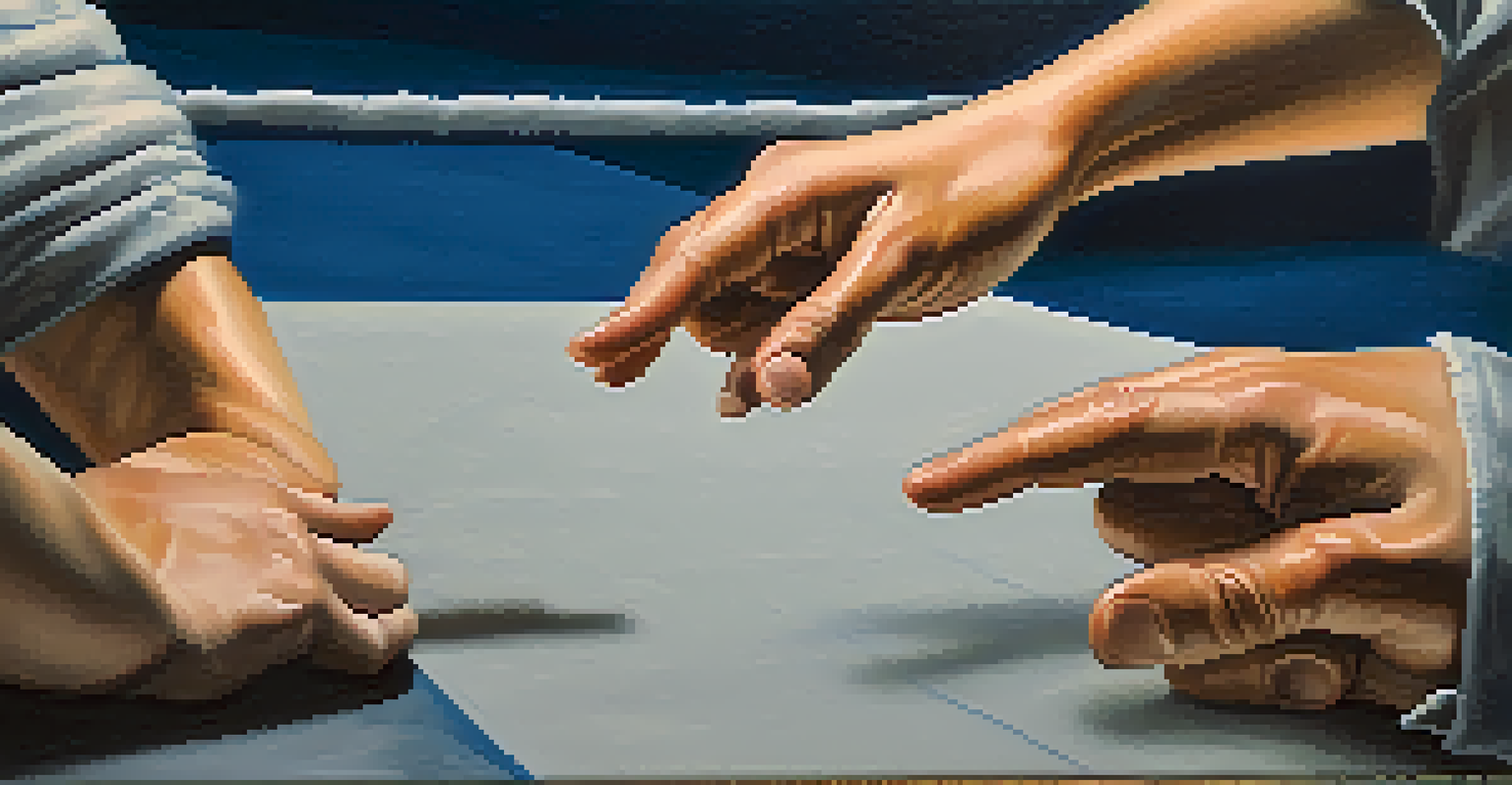 Close-up of a person's hands demonstrating a self-defense technique, showcasing skill and concentration.