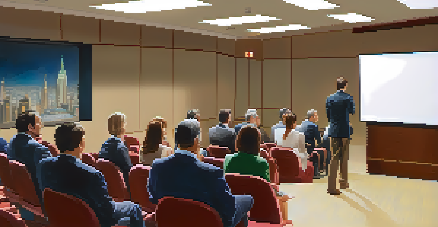 A speaker presenting to an attentive audience, with individuals nodding and maintaining eye contact, showcasing engagement.