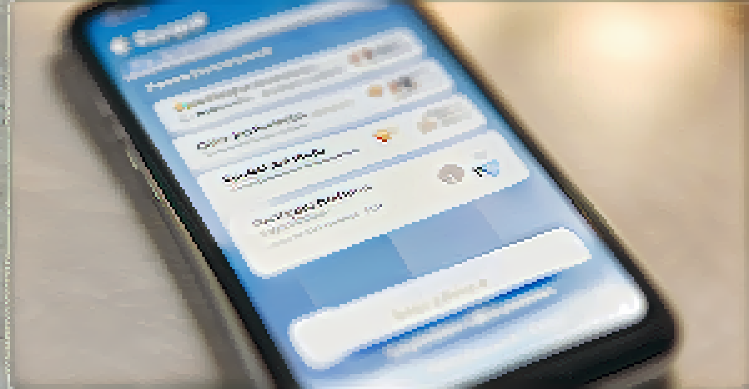 Close-up of a smartphone screen showing security settings for a social media app, set in a cozy home environment.