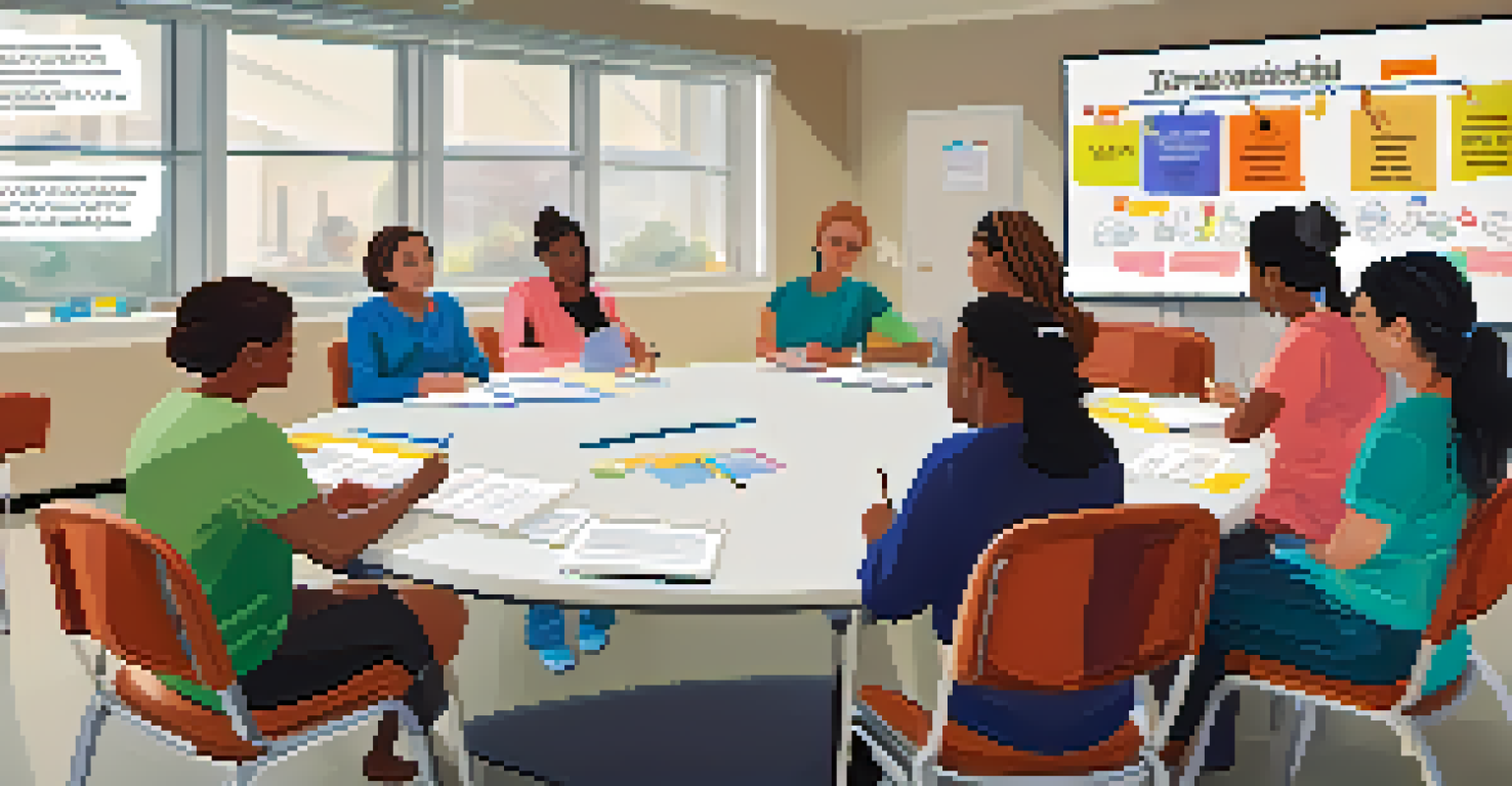 Caregivers engaged in a training session in a bright, collaborative environment.