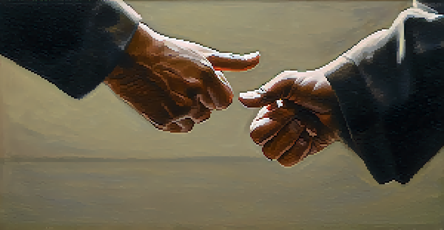 Close-up of a participant's hands demonstrating a self-defense technique, showcasing strength and precision.