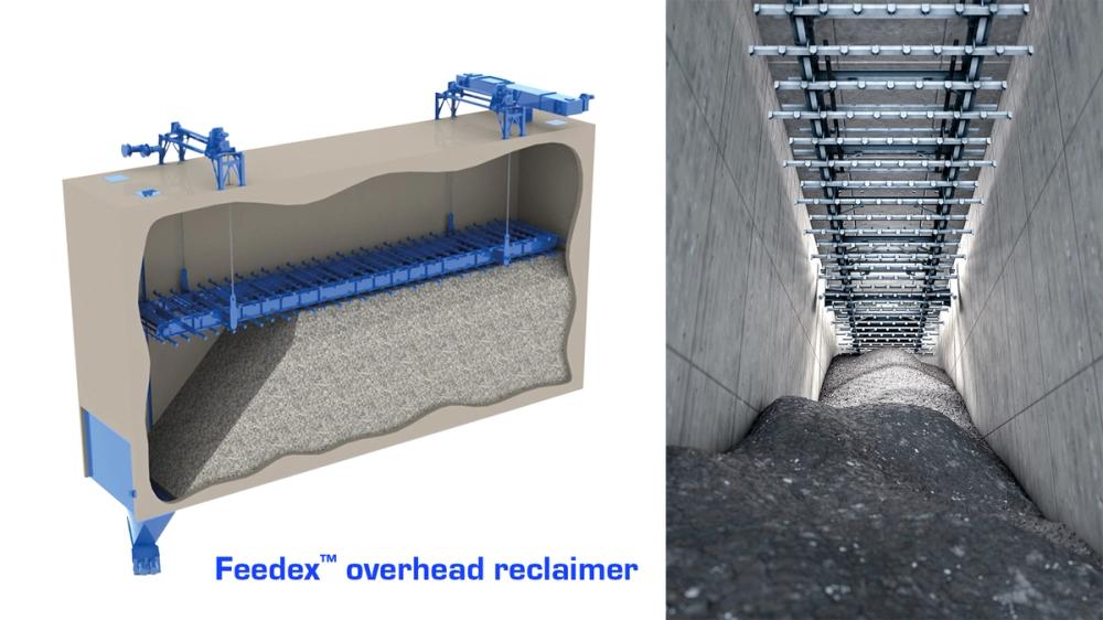 Feedex overhead reclaimer