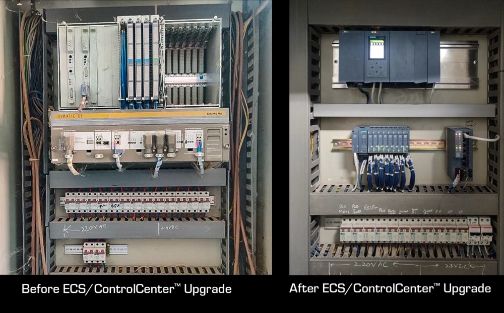 ECS/ControlCenter upgrade, before and after