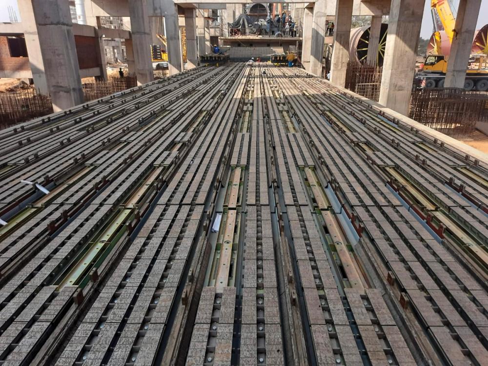 Under construction: World's largest clinker cooler at Shree Cement, Nawalgarh