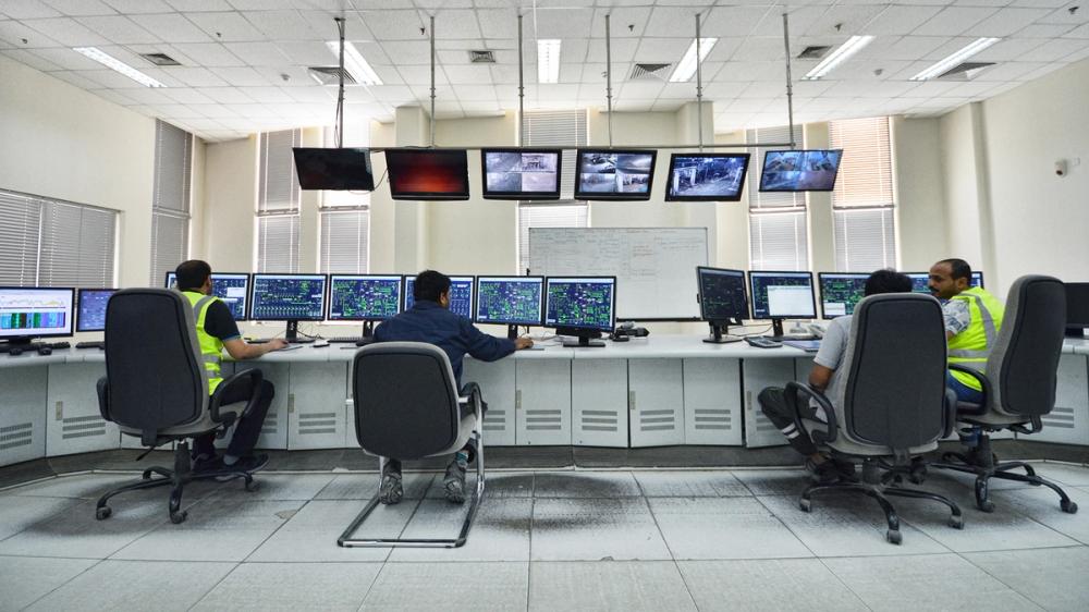 Control room at Yanbu Cement, Saudi Arabia