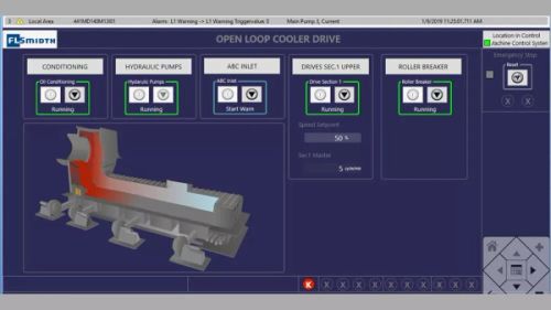 Screenshot of software with cross bar cooler