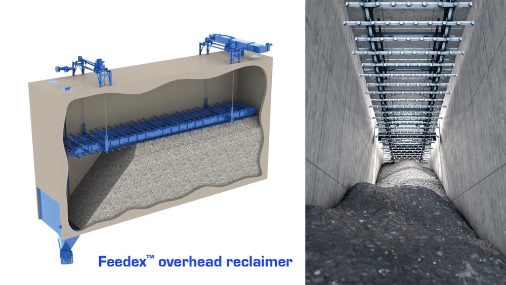 Feedex overhead reclaimer