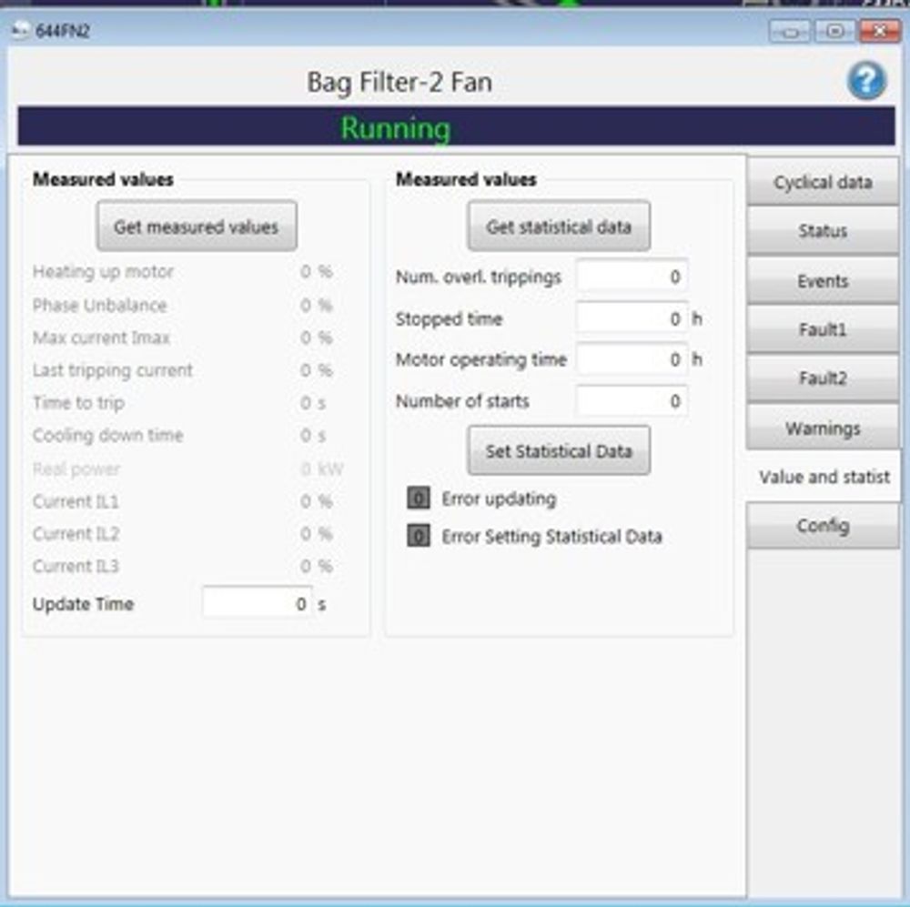 Protection parameters monitoring