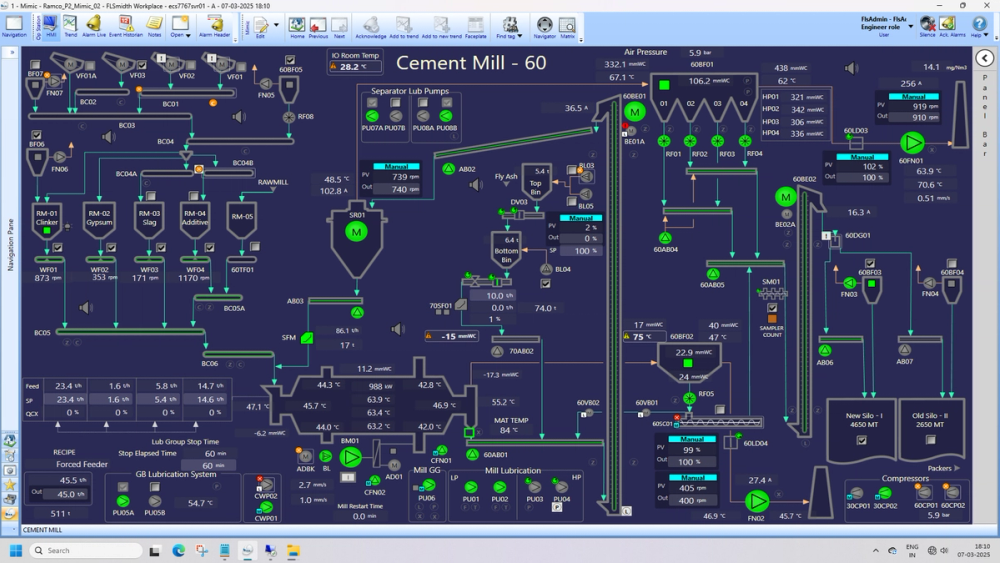 Cement mill screen