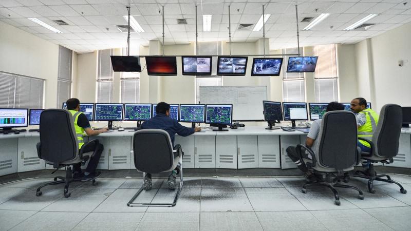 Control room at Yanbu Cement, Saudi Arabia