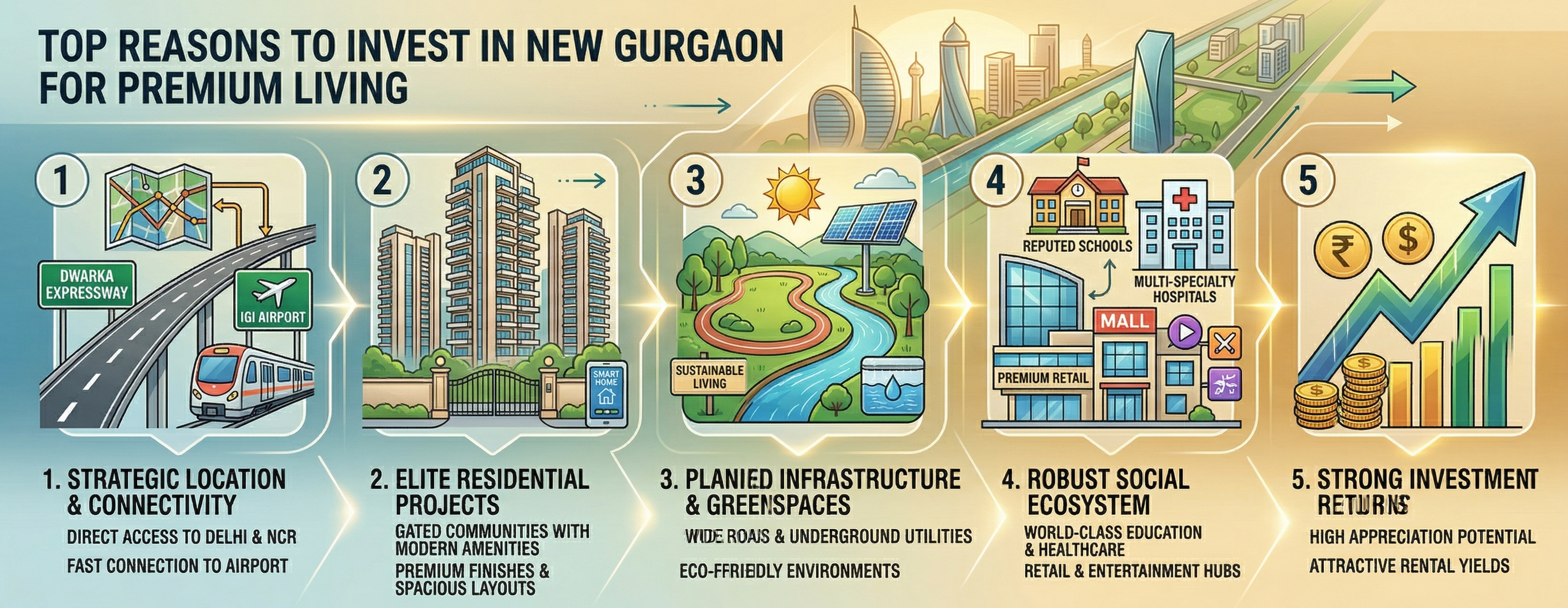 Top Reasons to Invest in New Gurgaon for Premium Living