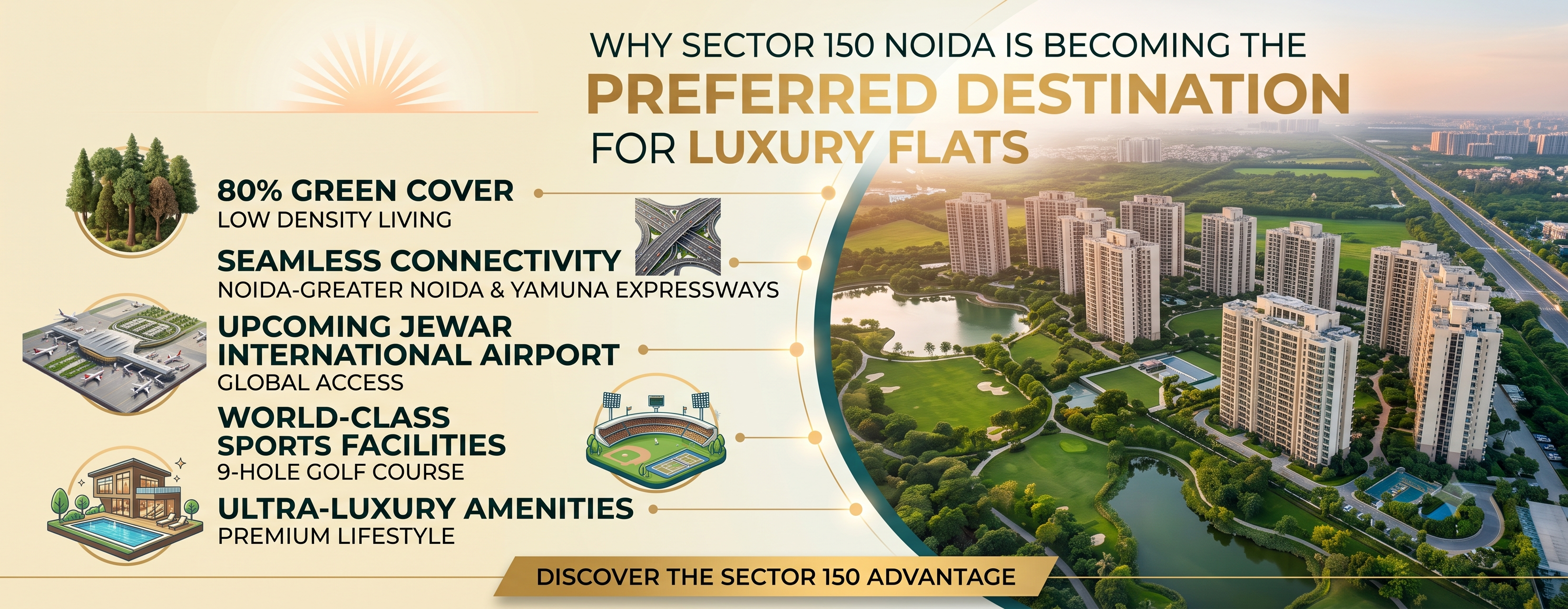 Why Sector 150 Noida Is Becoming the Preferred Destination for Luxury Flats