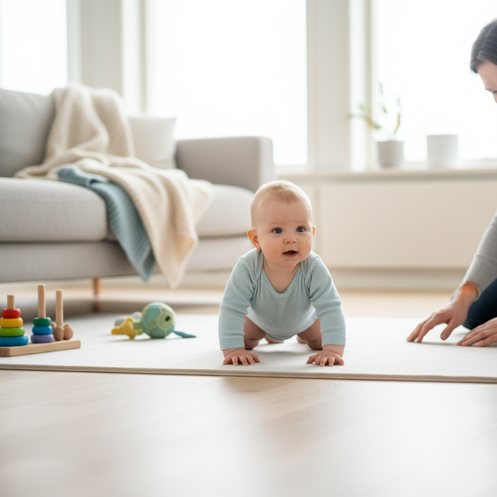 Milloin vauva oppii ryömimään – kehitysvaiheen opas