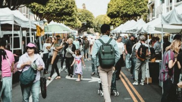 Busy Brisbane market