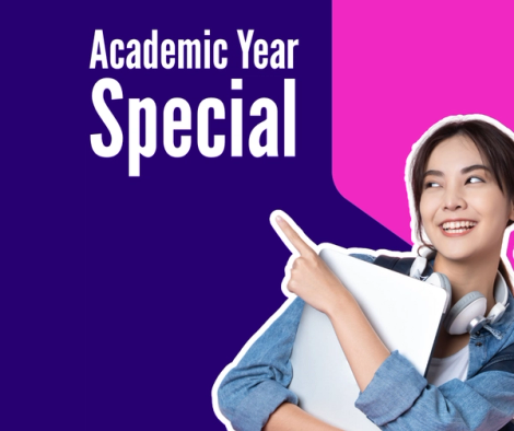 smiling university student