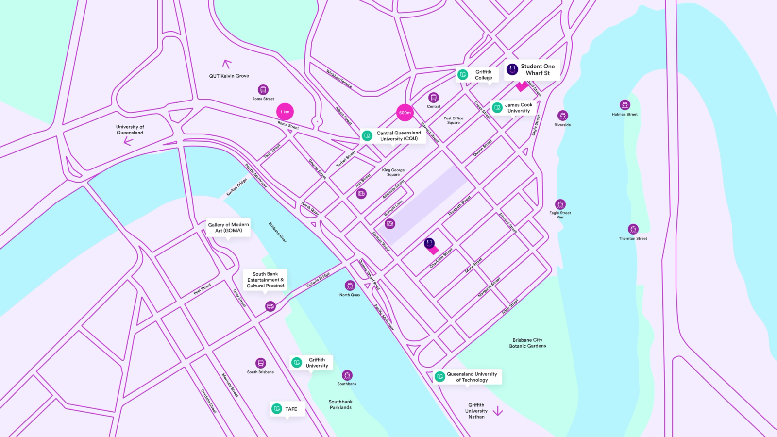 Wharf Street Location Map