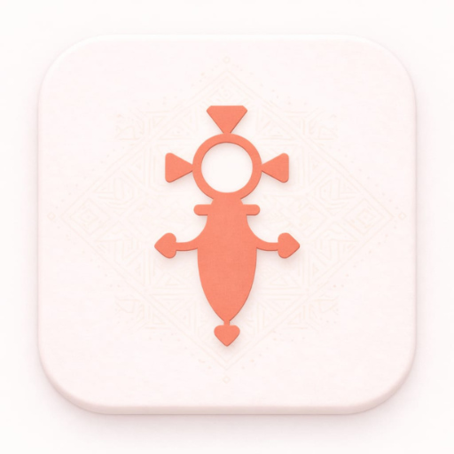 THAFATH app icon, a stylised Amazigh fibula symbol, on the app’s Google Play listing
