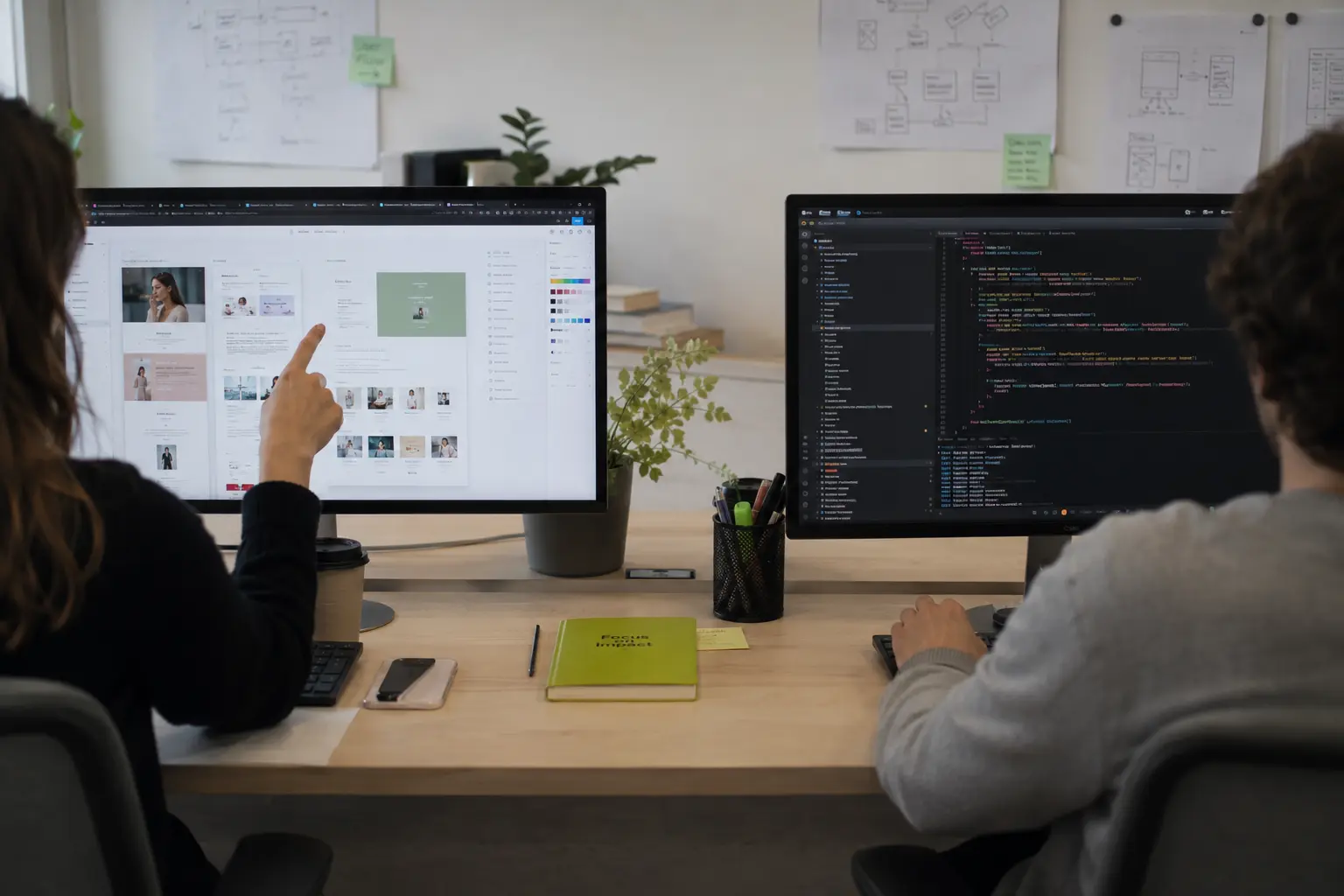 Shopify theme refresh compared with a full store rebuild in custom Liquid — two depths of redesign