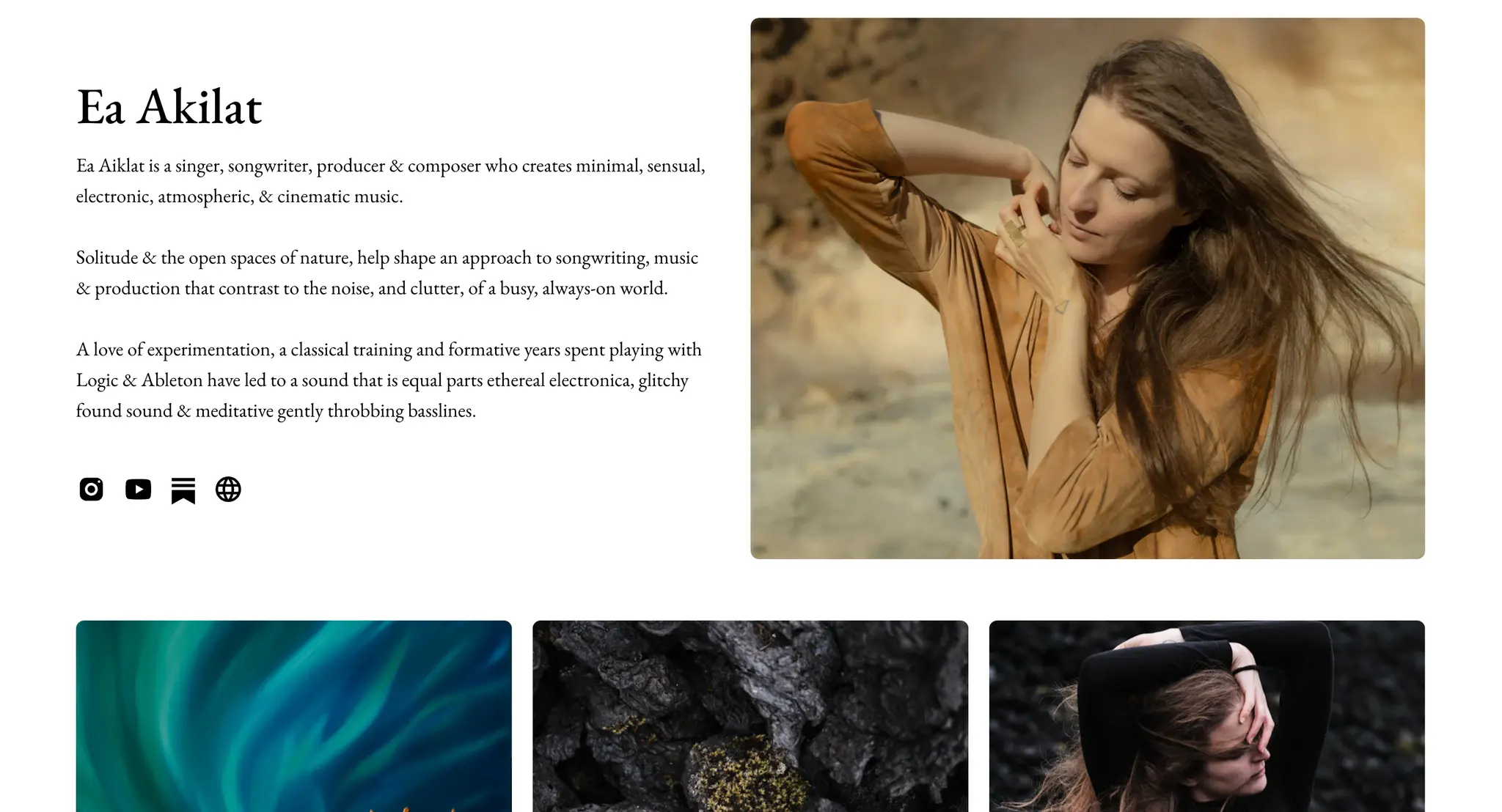 Lar Lar Land artist storefront content section built on Shopify