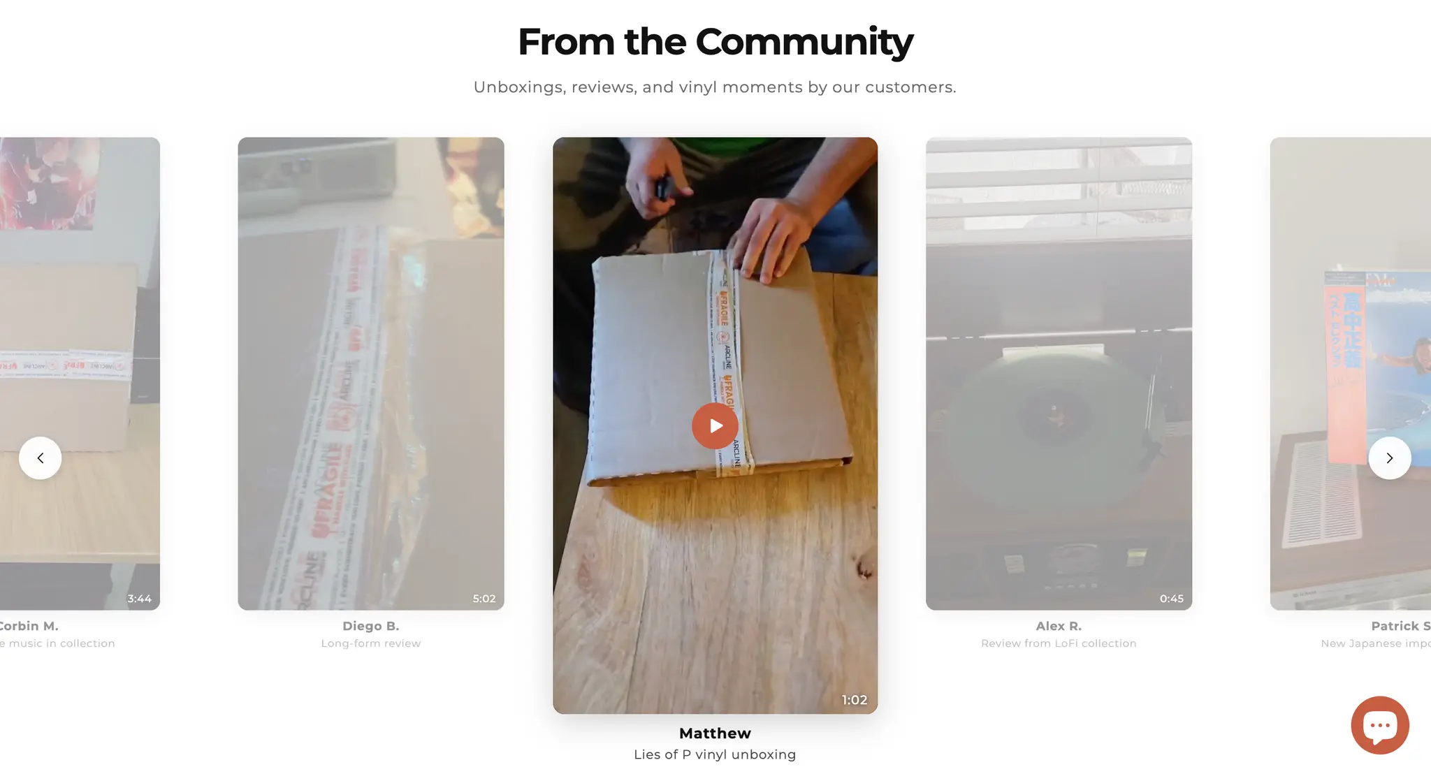 Arcline Join the Community section inviting shoppers to sign up