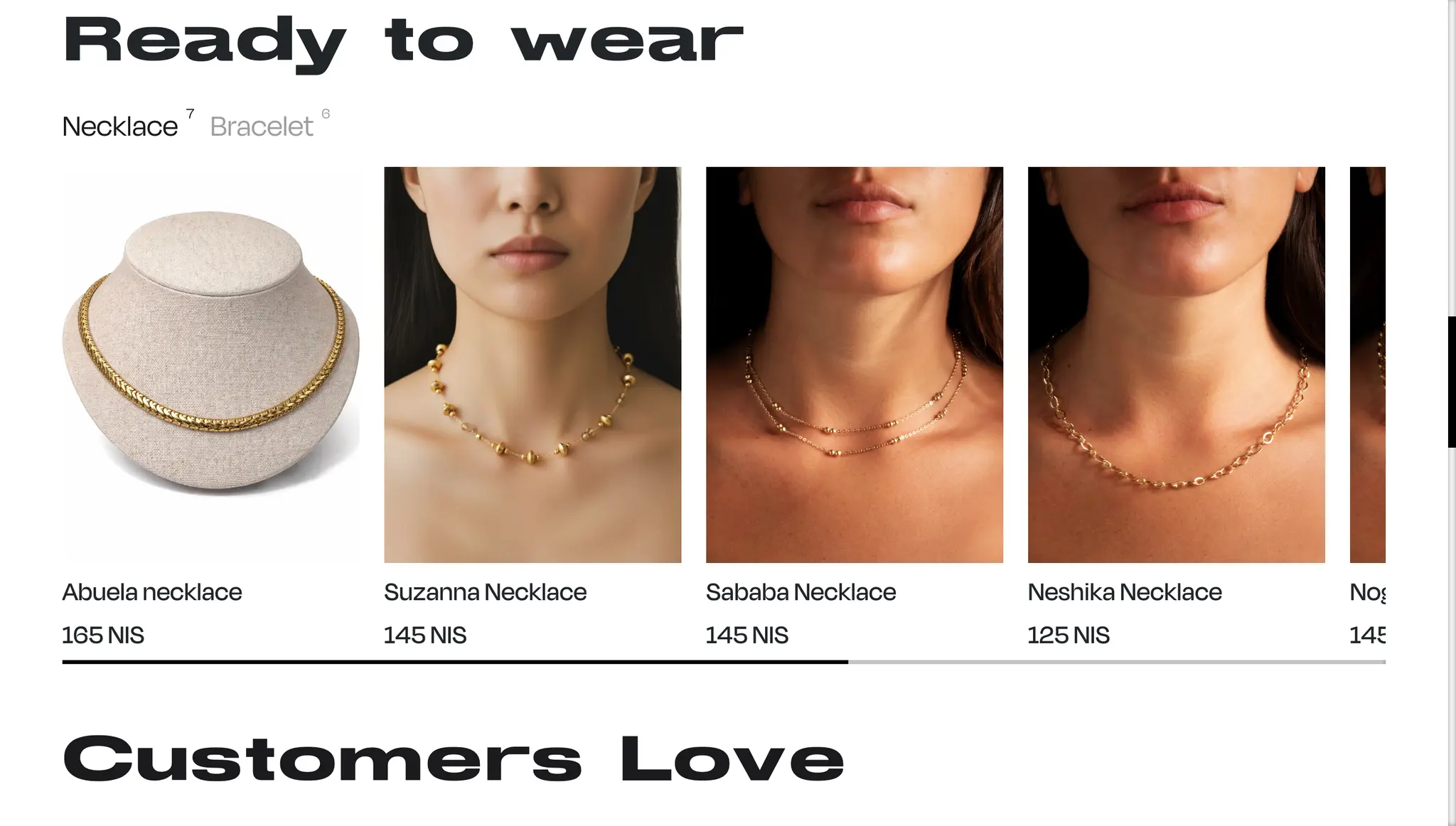 Loyalty program with points and rewards on the Love Letters Shopify store