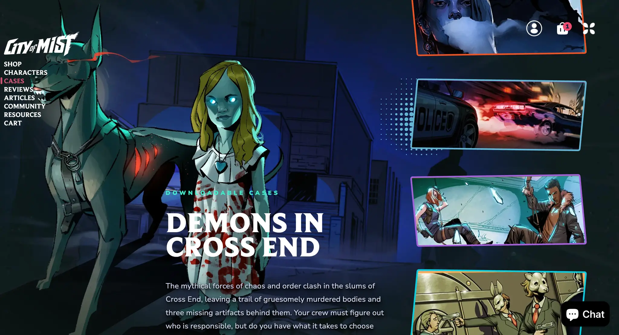 Son of Oak desktop screenshot of a promotional campaign landing page for the tabletop RPG store