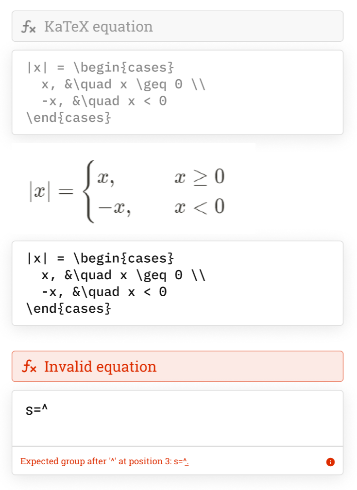 Block equations