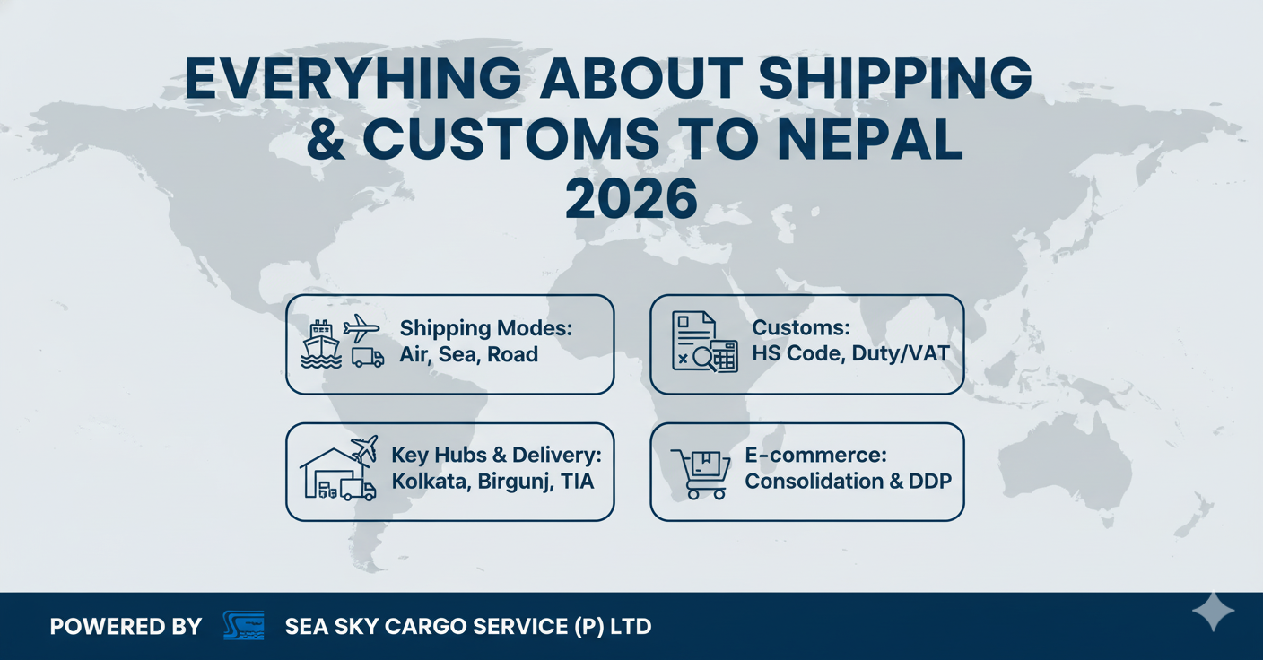 Everything About Shipping & Customs to Nepal 2026 | Sea Sky Cargo Service