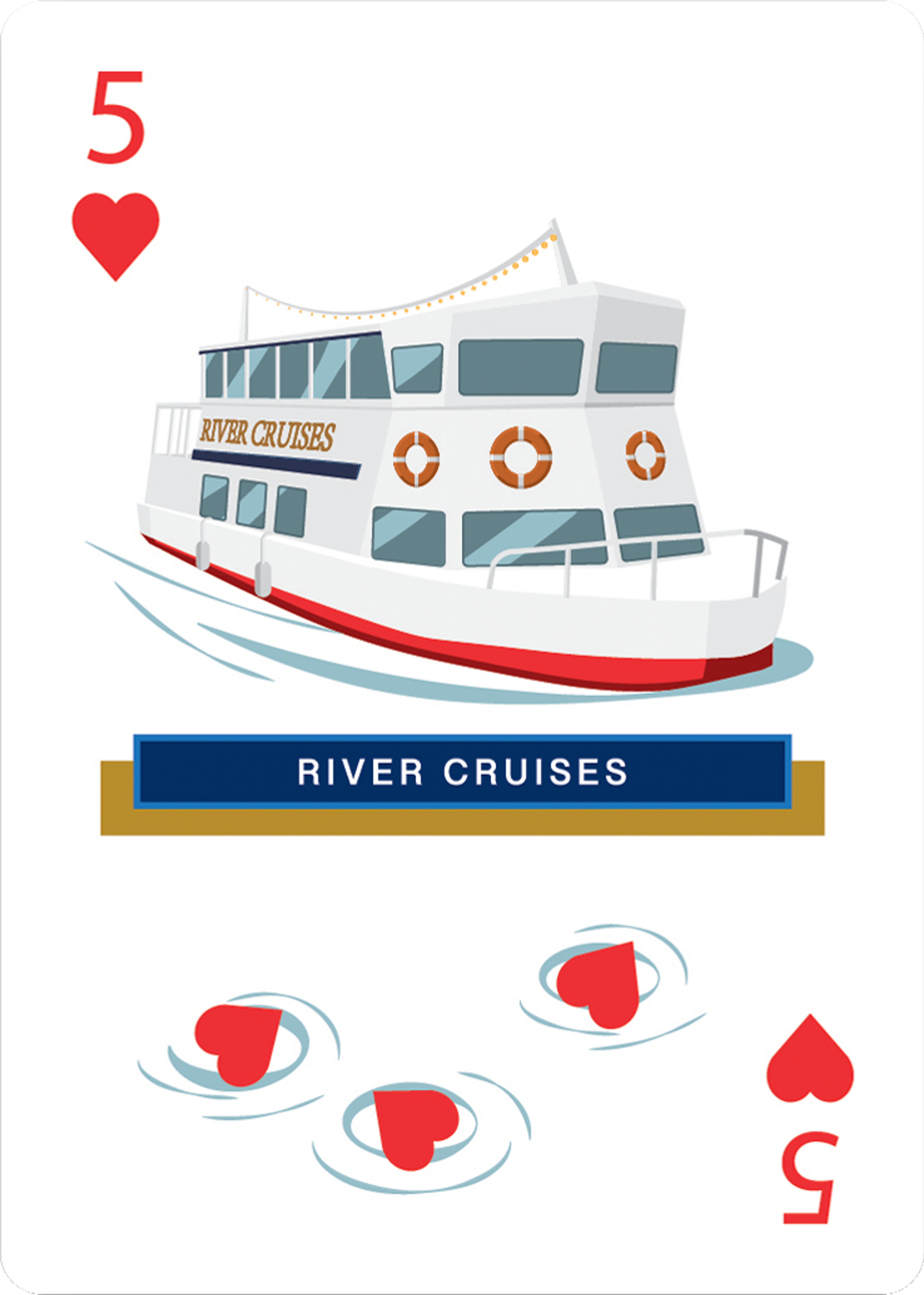 River Cruises — 5 of Hearts