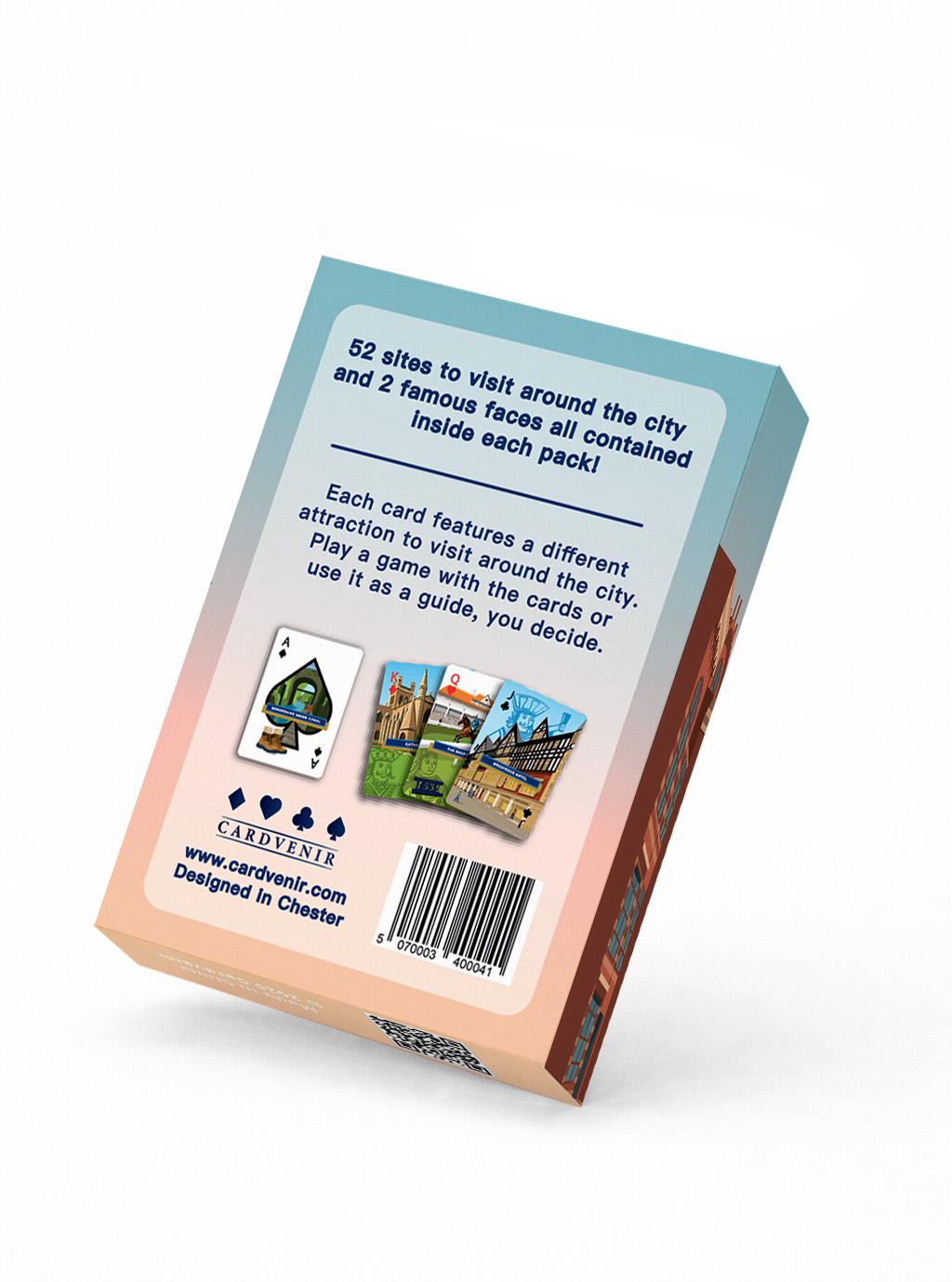 Chester playing cards pack — back