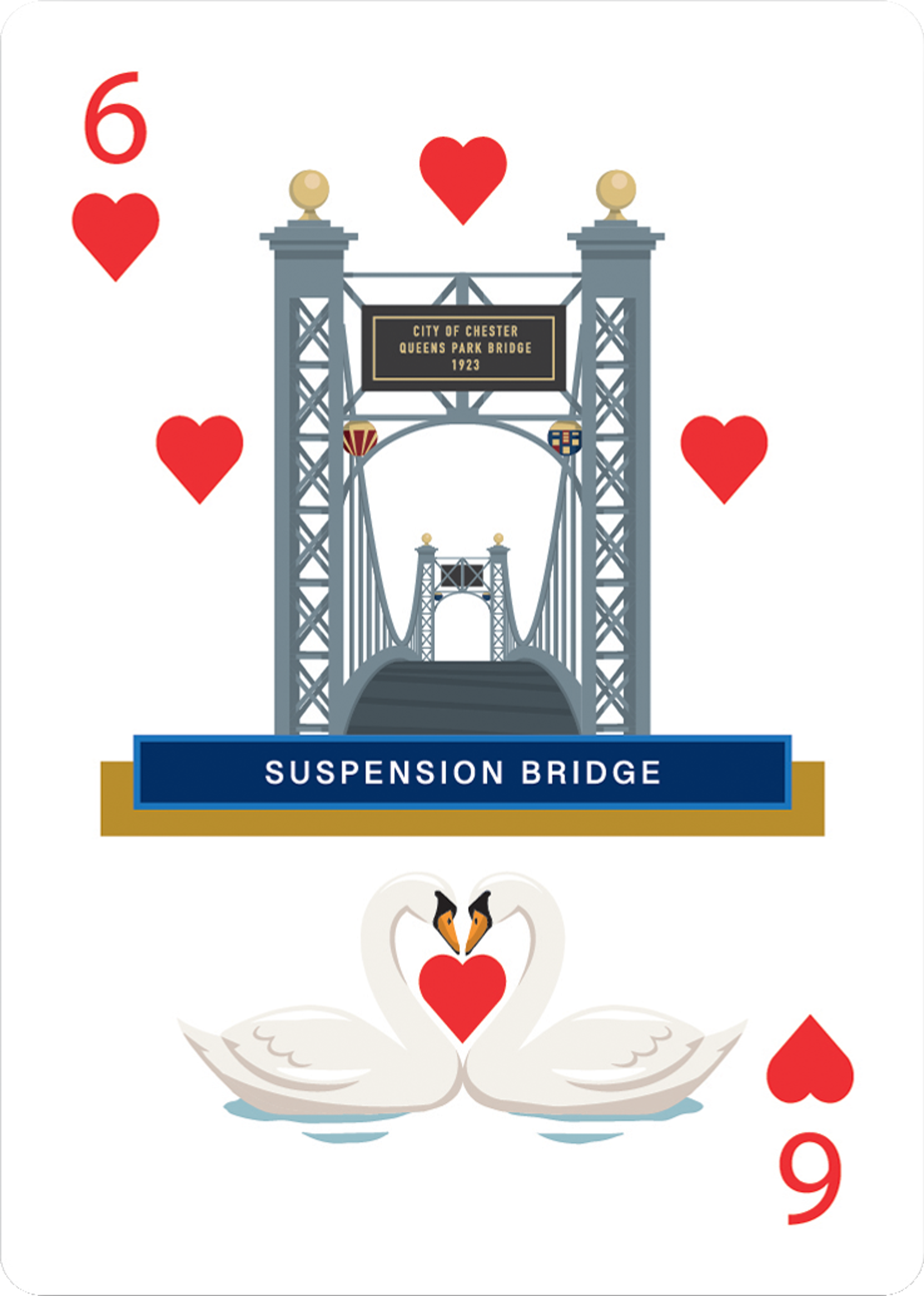 Suspension Bridge — 6 of Hearts