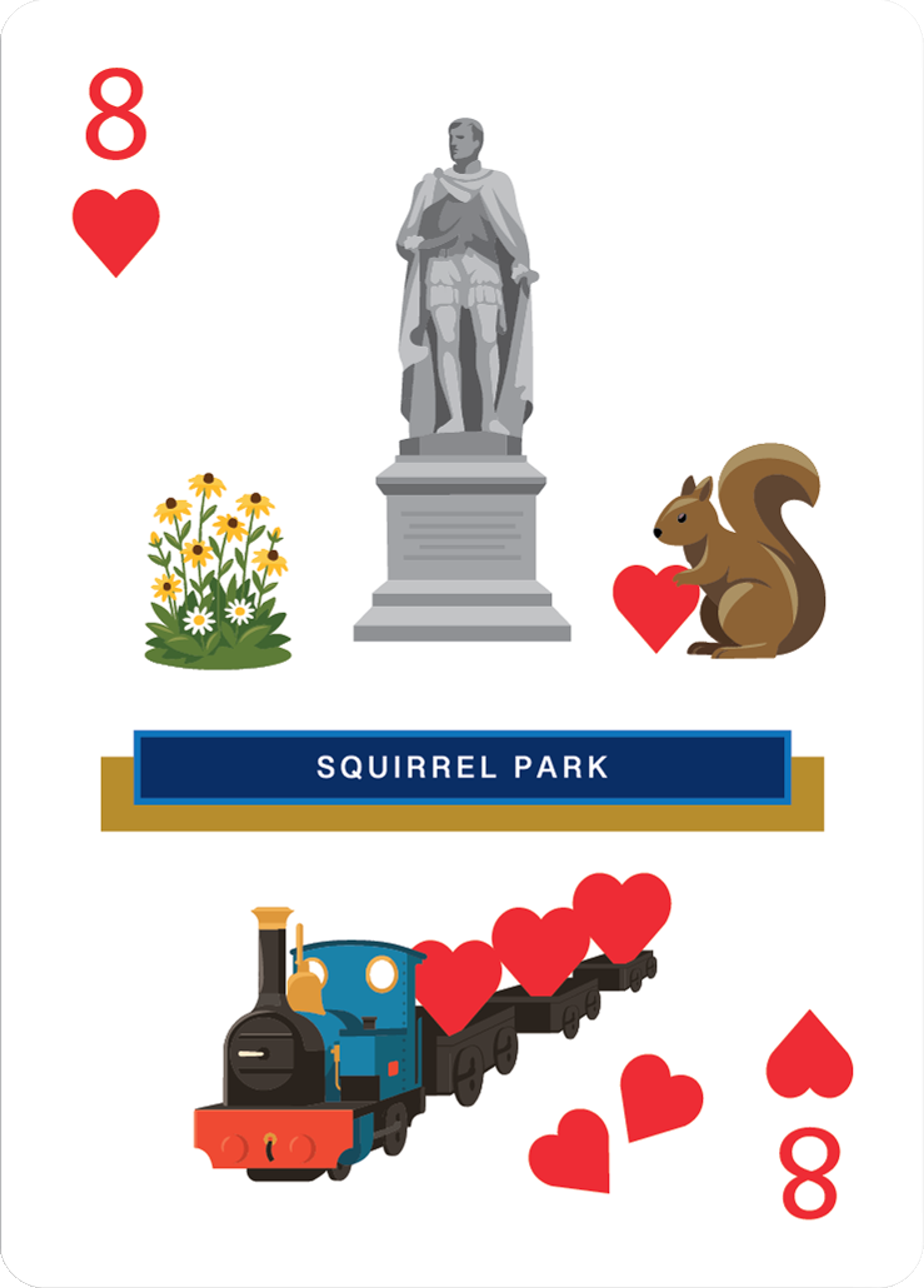 Squirrel Park — 8 of Hearts