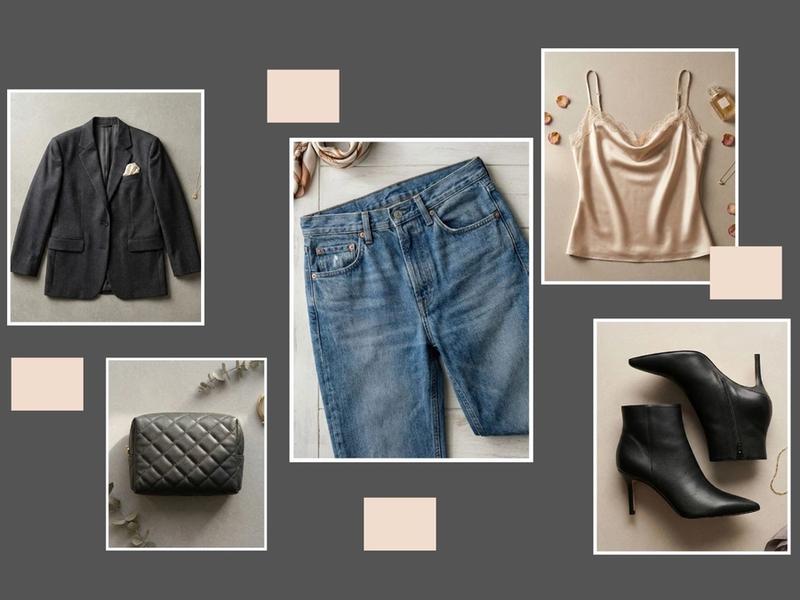 How to Style Jeans for Valentine’s Date Night: The "High-Low" Formula