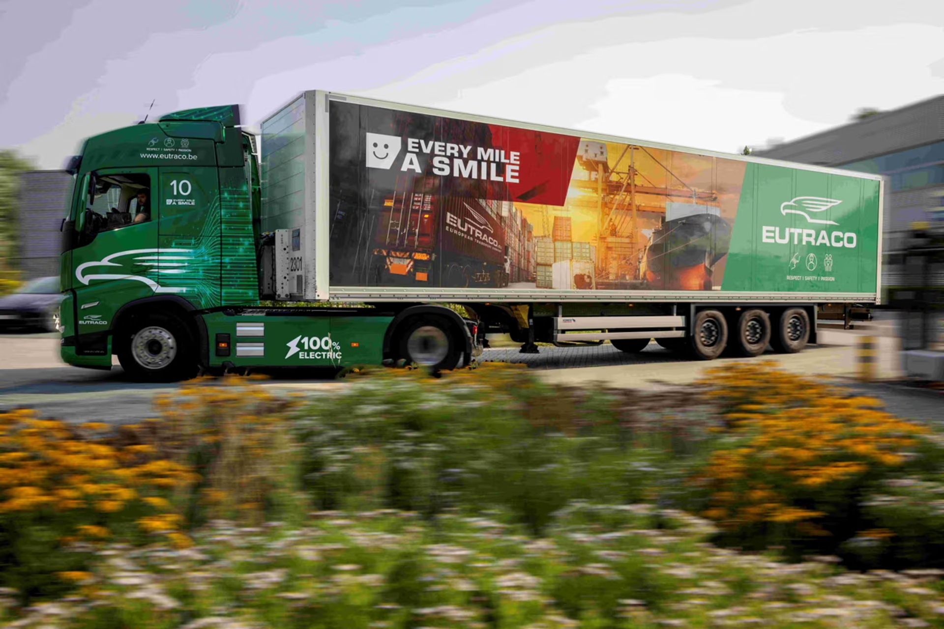 EUTRACO rijdt voorop in duurzaam transport dankzij samenwerking met Luminus en Insaver