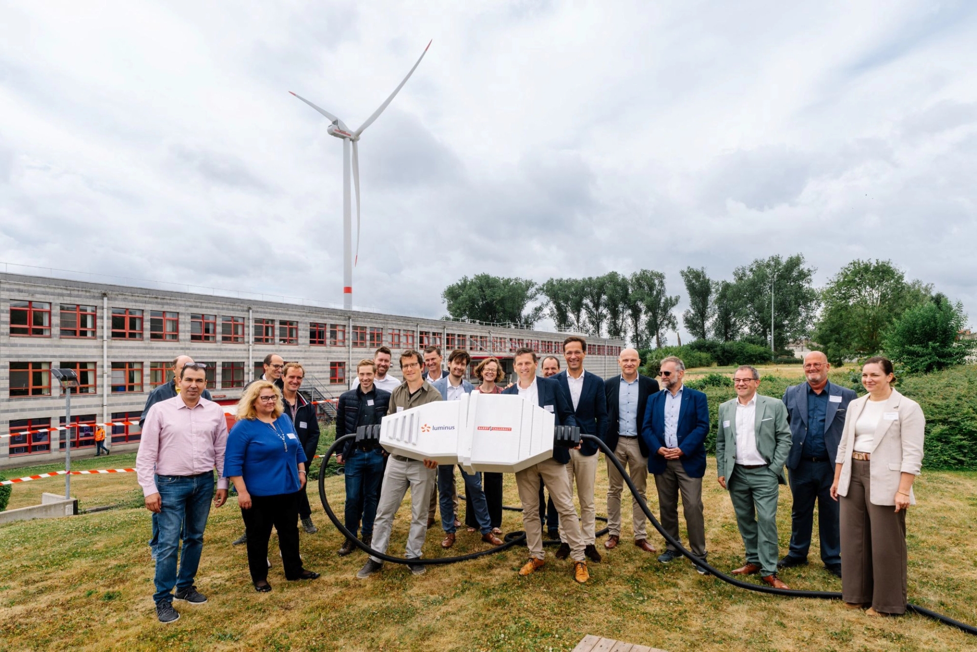 Inauguration officielle de l’éolienne sur le site de Barry Callebaut à Hal