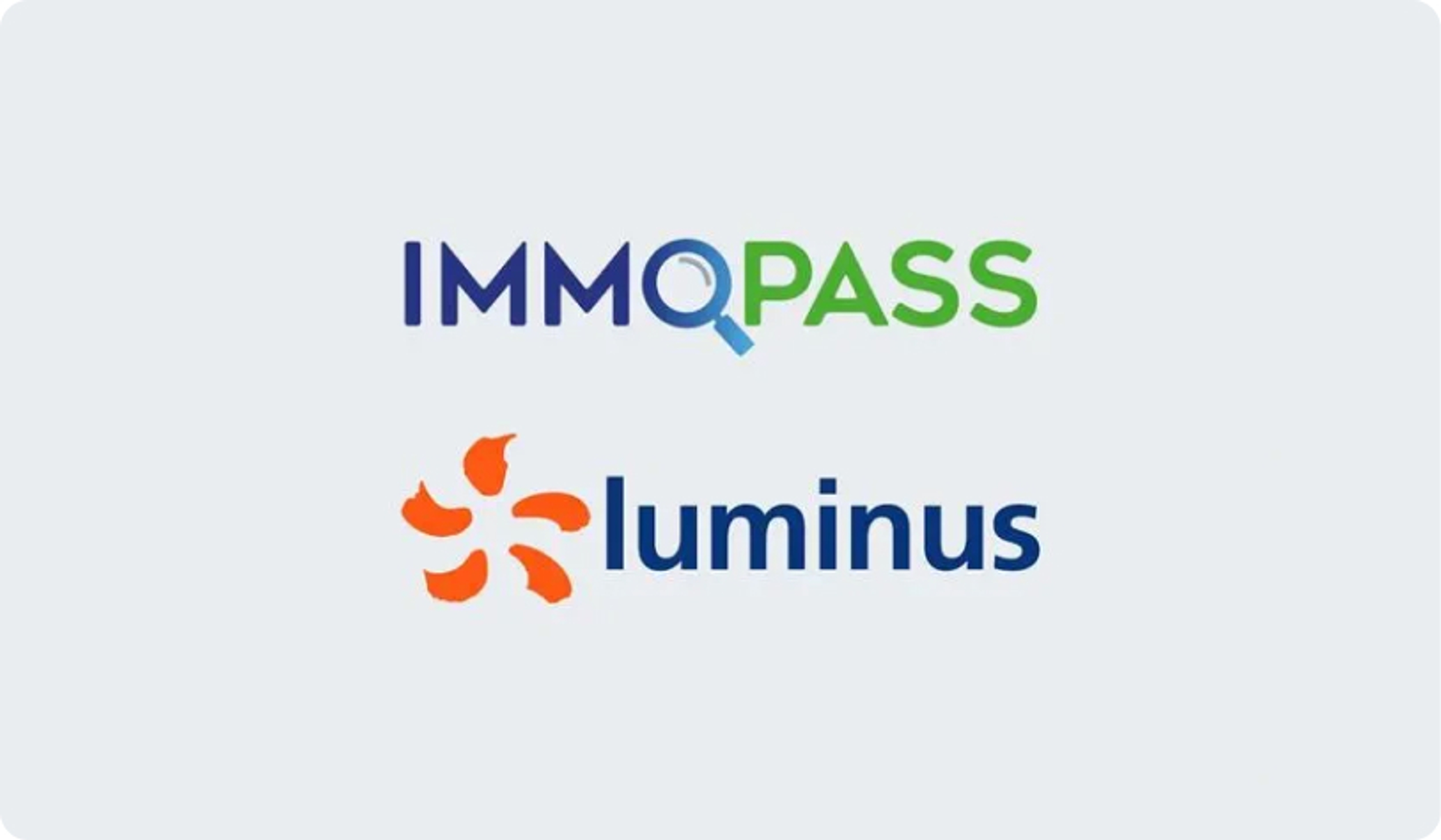 Immopass en Luminus logo