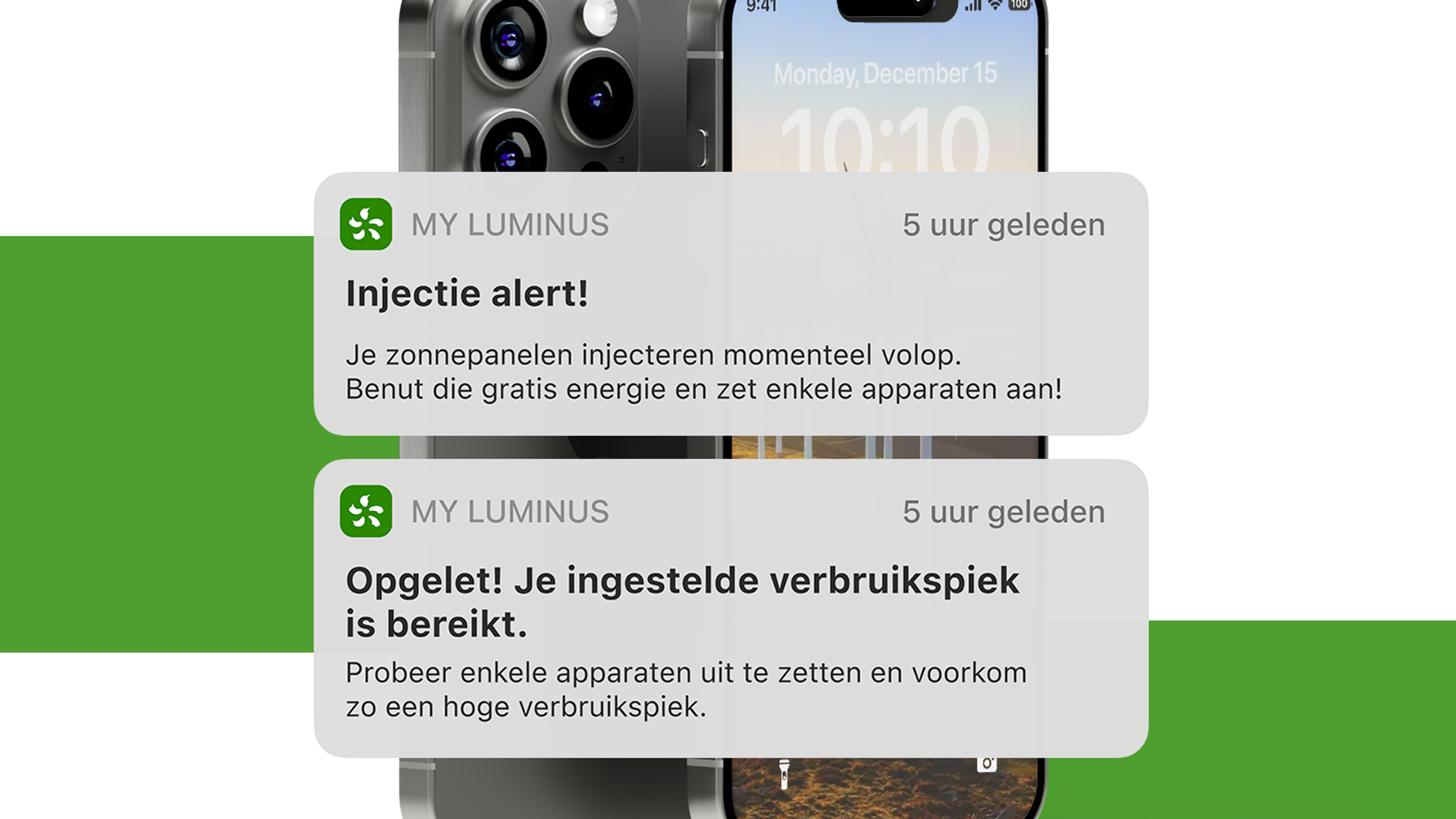 Screenshot alert uitgelicht op scherm smartphone.