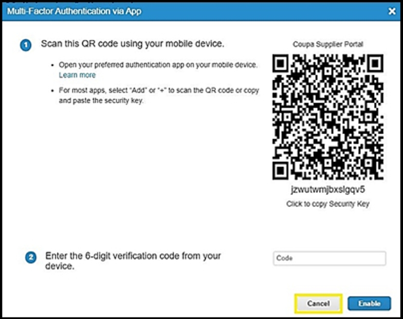 Screenshot Coupa -