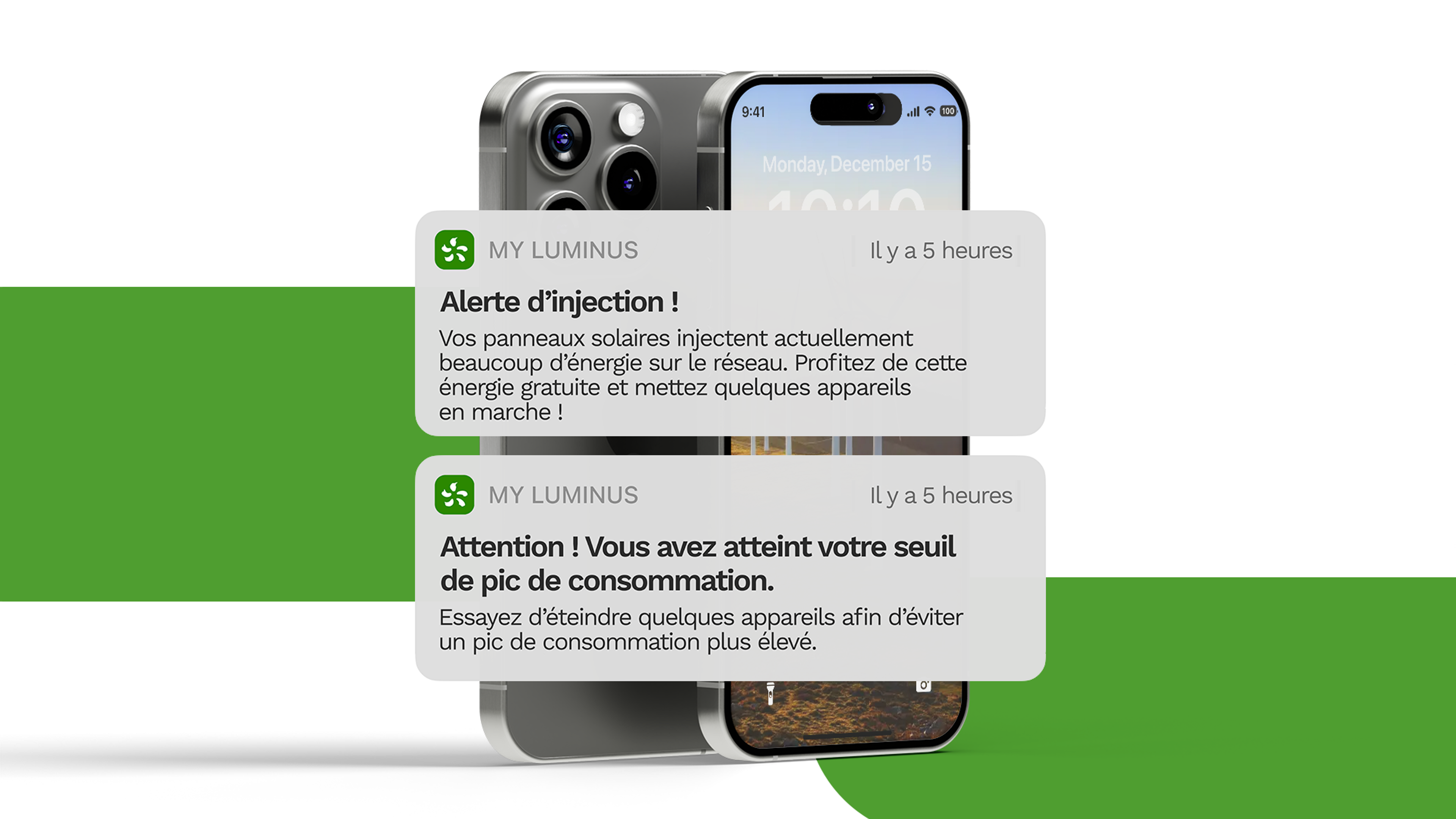Screenshot alert sur smartphone.