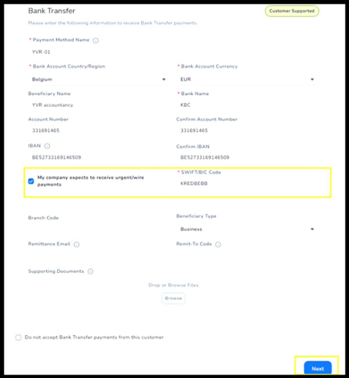 Screenshot Coupa -