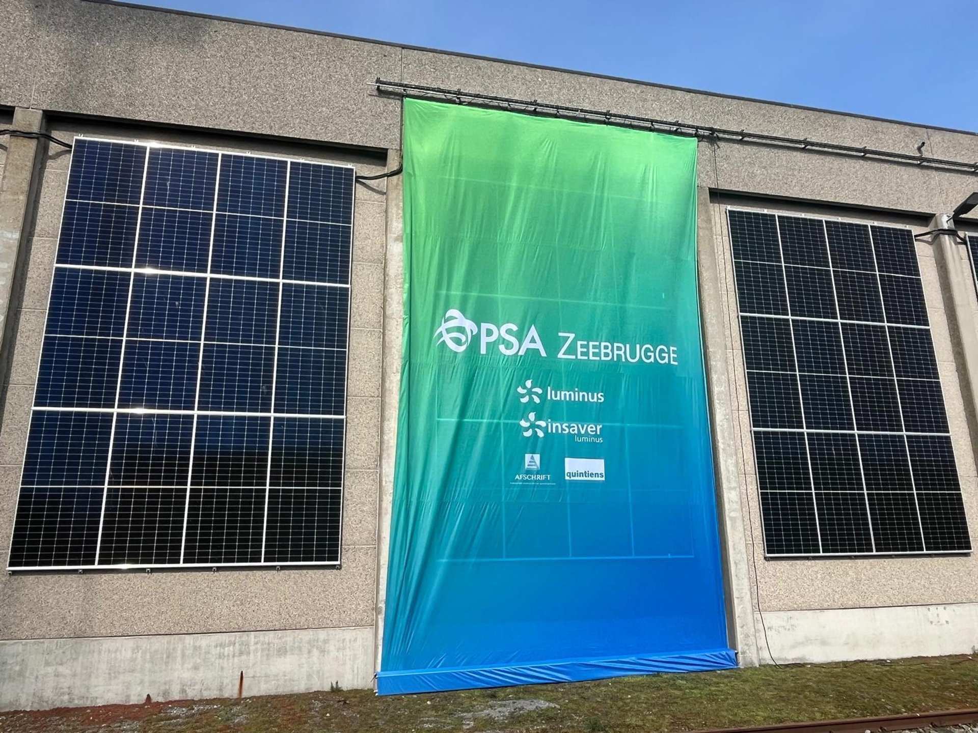 PSA Zeebrugge inauguré l'une des plus grandes installations solaires verticales du pays