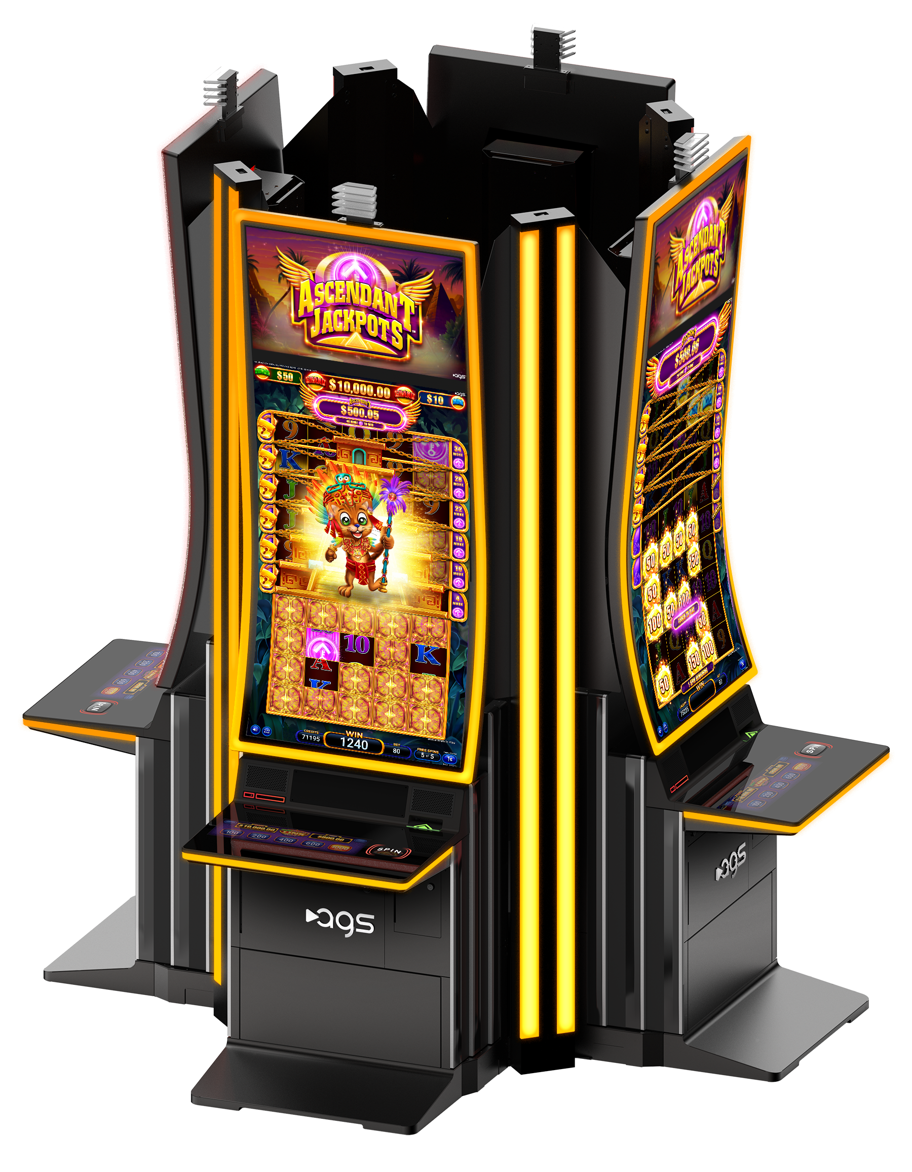 AZTECA 電子スロットマシン 鍵付き Aztec Champion | AGS Temple Quest | AGS Gaming