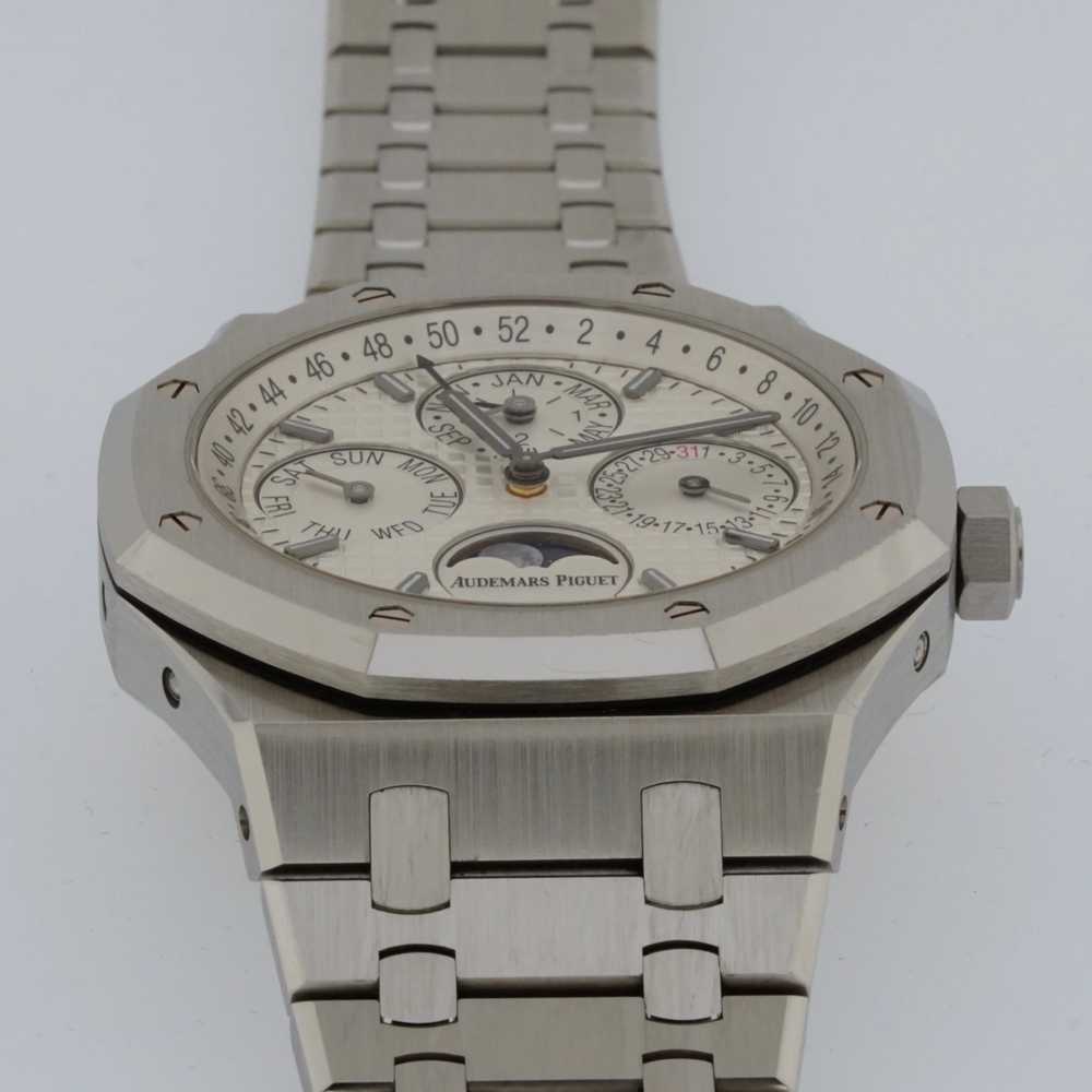 Image for Audemars Piguet Royal Oak Perpetual Calendar 26574ST Silver 2018 with original box and papers