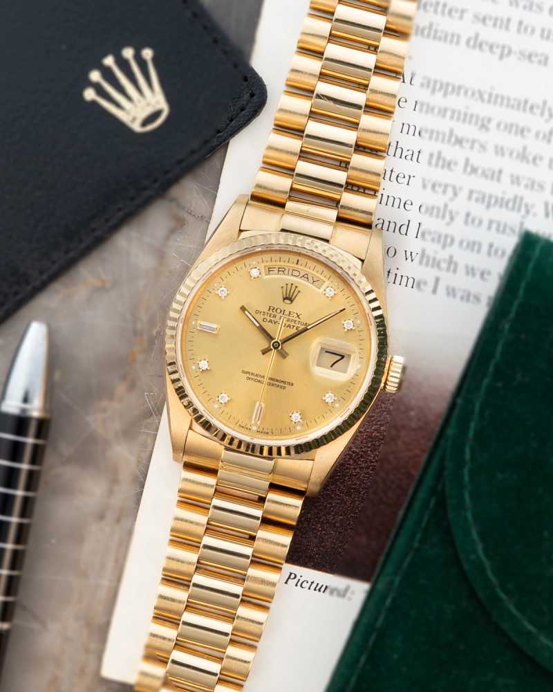 Featured image for Rolex Day-Date "Diamond" 18038 Gold 1987 2